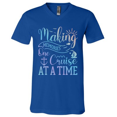 Making Memories One Cruise At A Time Family Cruise Funny Gift V-Neck T-Shirt