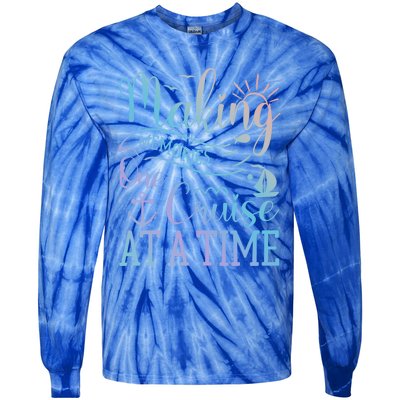 Making Memories One Cruise At A Time Family Cruise Funny Gift Tie-Dye Long Sleeve Shirt