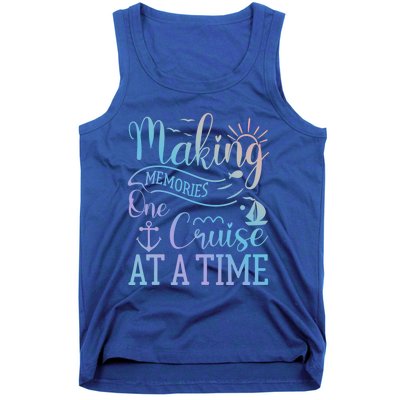 Making Memories One Cruise At A Time Family Cruise Funny Gift Tank Top