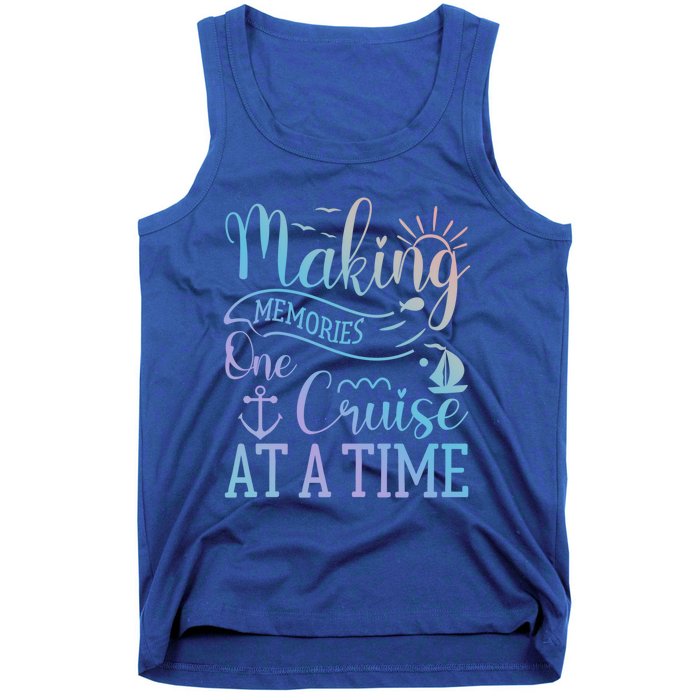 Making Memories One Cruise At A Time Family Cruise Funny Gift Tank Top