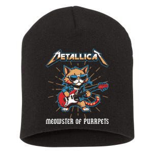 Metallicat Meowster Of Purrpets Funny Cat Short Acrylic Beanie