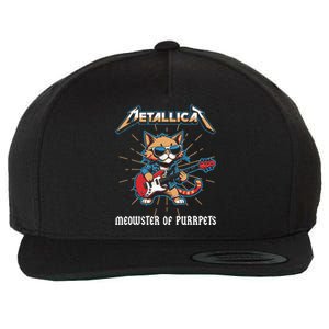 Metallicat Meowster Of Purrpets Funny Cat Wool Snapback Cap