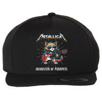 Metallicat Meowster Of Purrpets Funny Cat Wool Snapback Cap