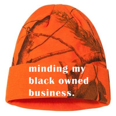 Minding My Own Black Owned Business Graphic Kati Licensed 12" Camo Beanie