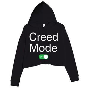 Mostlysports Mode On Crop Fleece Hoodie