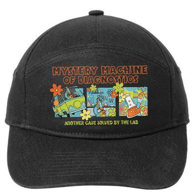 Mystery Machine Of Diagnostics Lab Week 2025 Med Lab Tech  7-Panel Snapback Hat