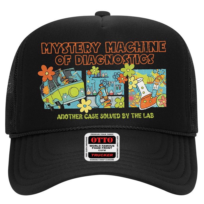 Mystery Machine Of Diagnostics Lab Week 2025 Med Lab Tech  Trucker Hat