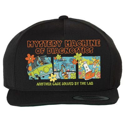 Mystery Machine Of Diagnostics Lab Week 2025 Med Lab Tech  Wool Snapback Cap