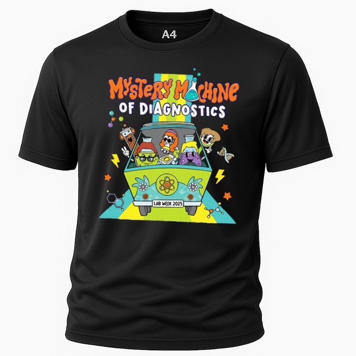 Mystery Machine Of Diagnostics Lab Tech Lab Week 2025 Cooling Performance Crew T-Shirt