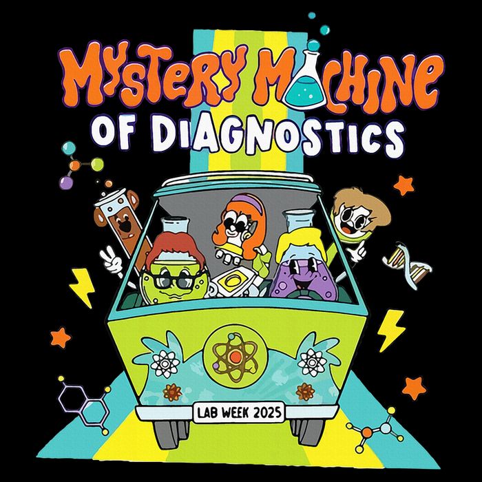 Mystery Machine Of Diagnostics Lab Tech Lab Week 2025 Cooling Performance Crew T-Shirt