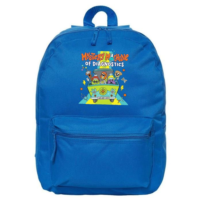 Mystery Machine Of Diagnostics Lab Tech Lab Week 2025 16 in Basic Backpack