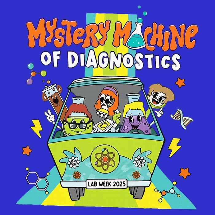Mystery Machine Of Diagnostics Lab Tech Lab Week 2025 16 in Basic Backpack