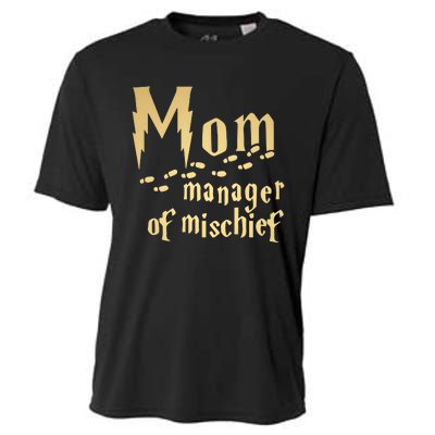 Mom Manager Of Mischief Mother's Day Magical Mom Fantastic Cooling Performance Crew T-Shirt