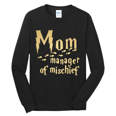 Mom Manager Of Mischief Mother's Day Magical Mom Fantastic Tall Long Sleeve T-Shirt