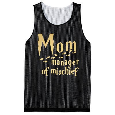 Mom Manager Of Mischief Mother's Day Magical Mom Fantastic Mesh Reversible Basketball Jersey Tank