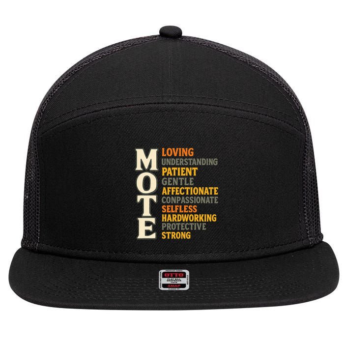 MOTE 7 Panel Mesh Trucker Snapback Hat