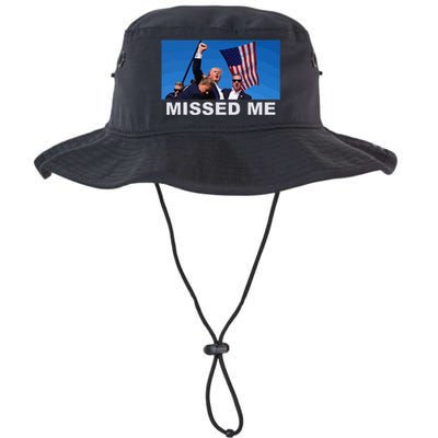 Missed Me Pro Trump 2024 Usa Flag Legacy Cool Fit Booney Bucket Hat