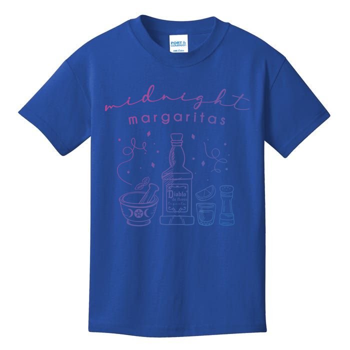 Midnight Margaritas Practical Magic Gardening Witch Planting Gift Kids T-Shirt