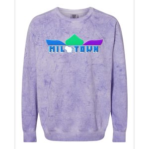 Miltown Milwaukee Proud Leaf Leaf01b Colorblast Crewneck Sweatshirt