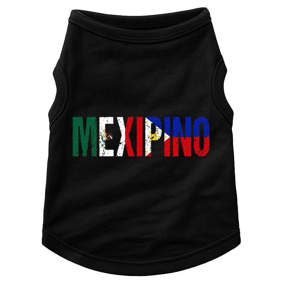 Mexipino Mexico Philippines Flag Ancestery Filipino Mexican Doggie Tank