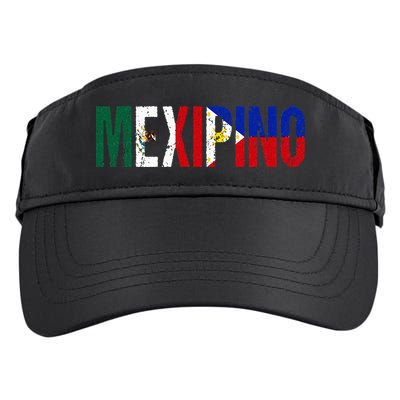 Mexipino Mexico Philippines Flag Ancestery Filipino Mexican Adult Drive Performance Visor