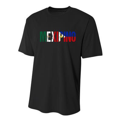 Mexipino Mexico Philippines Flag Ancestery Filipino Mexican Youth Performance Sprint T-Shirt