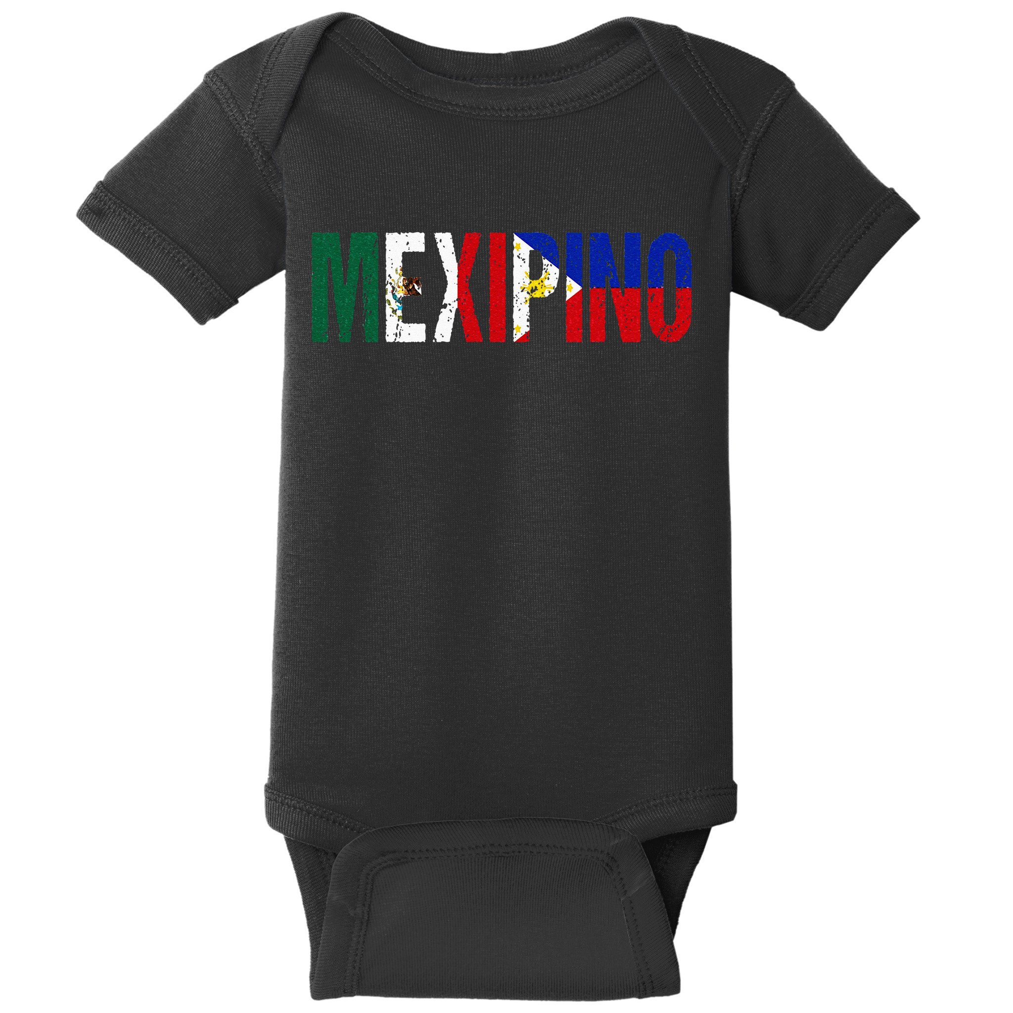 Mexipino Mexico Philippines Flag Ancestery Filipino Mexican Baby Bodysuit