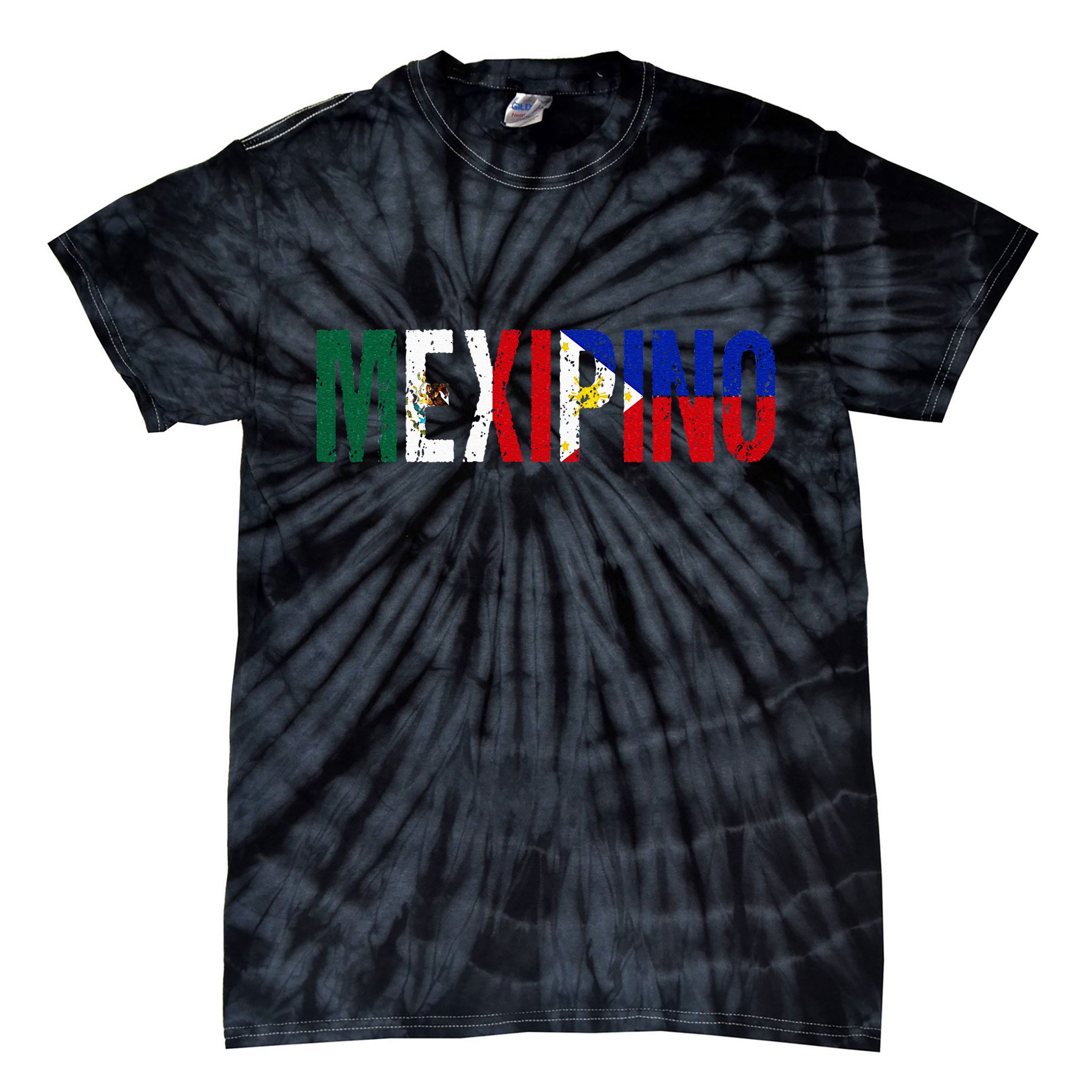 Mexipino Mexico Philippines Flag Ancestery Filipino Mexican Tie-Dye T-Shirt
