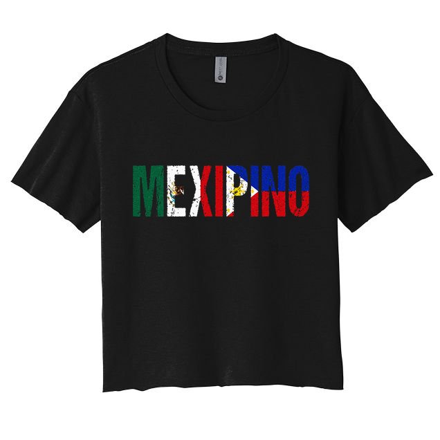 Mexipino Mexico Philippines Flag Ancestery Filipino Mexican Crop Top