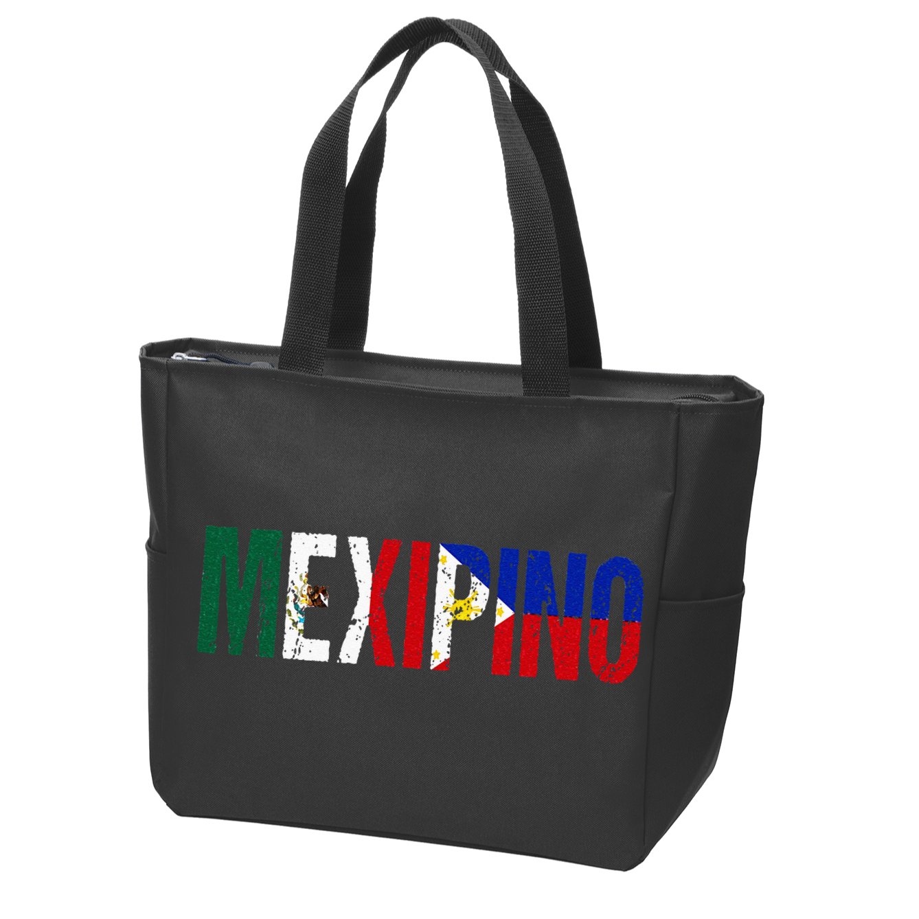 Mexipino Mexico Philippines Flag Ancestery Filipino Mexican Zip Tote Bag