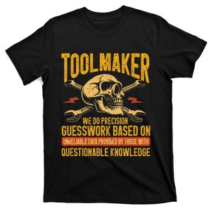 Machining Machinist Precision Guesswork Toolmaker T-Shirt