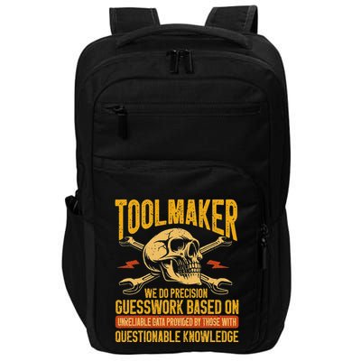 Machining Machinist Precision Guesswork Toolmaker Impact Tech Backpack