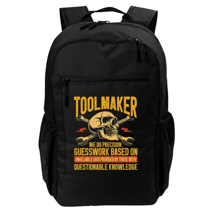 Machining Machinist Precision Guesswork Toolmaker Daily Commute Backpack