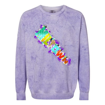 Miltown Milwaukee Proud Diagonal Colorblast Crewneck Sweatshirt