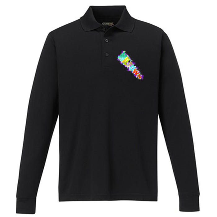 Miltown Milwaukee Proud Diagonal Performance Long Sleeve Polo