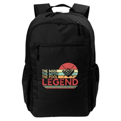 Man Myth Pool Legend Billiards Player Daily Commute Backpack