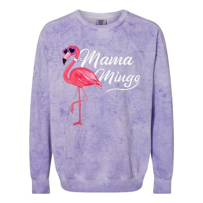 Mamamingo Mama Pink Flamingo Mom Bird Colorblast Crewneck Sweatshirt