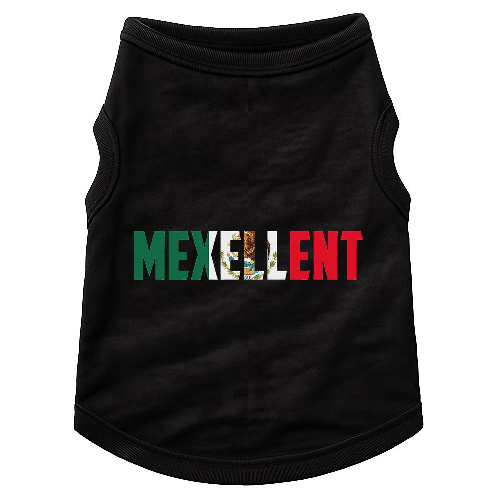 Mexellent Mexican Pride Flag Excellent Doggie Tank