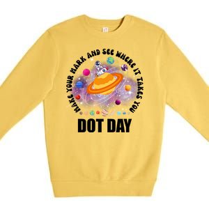 Make Mark Planets International Dot Day Premium Crewneck Sweatshirt