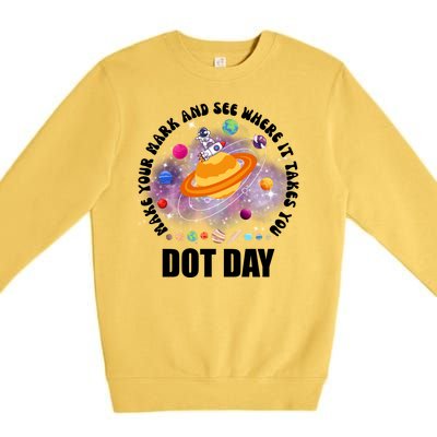 Make Mark Planets International Dot Day Premium Crewneck Sweatshirt