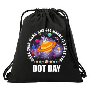 Make Mark Planets International Dot Day Drawstring Bag