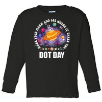 Make Mark Planets International Dot Day Toddler Long Sleeve Shirt