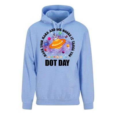 Make Mark Planets International Dot Day Unisex Surf Hoodie