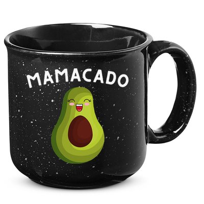 Mamacado Mom Pregnancy Announcement Avocado & Guacamole 15oz Campfire Ceramic Mug