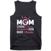 My Mom Pink Ribbon Warrior Inspirational Breast Cancer Tank Top