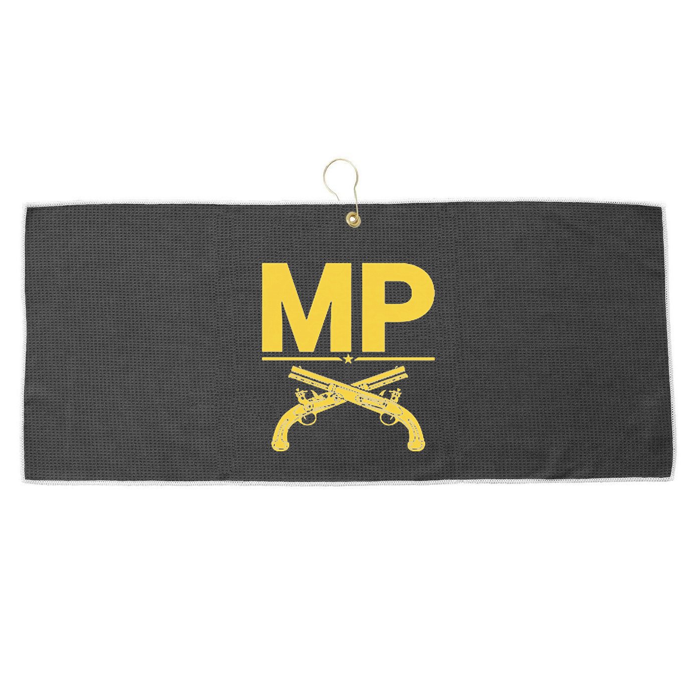 Mp Military Police Corps Large Microfiber Waffle Golf Towel