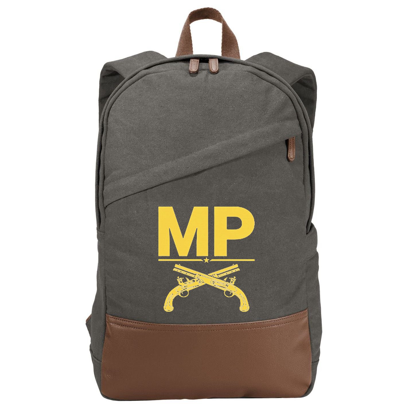Mp Military Police Corps Cotton Canvas Backpack
