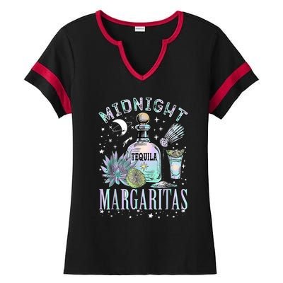 Midnight Margaritas Practical Magic Halloween Cocktails Ladies Halftime Notch Neck Tee