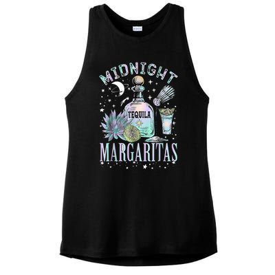 Midnight Margaritas Practical Magic Halloween Cocktails Ladies PosiCharge Tri-Blend Wicking Tank