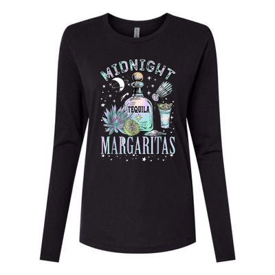 Midnight Margaritas Practical Magic Halloween Cocktails Womens Cotton Relaxed Long Sleeve T-Shirt